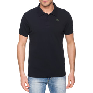 Polo tinta unita STONEY cotone piquet Nero