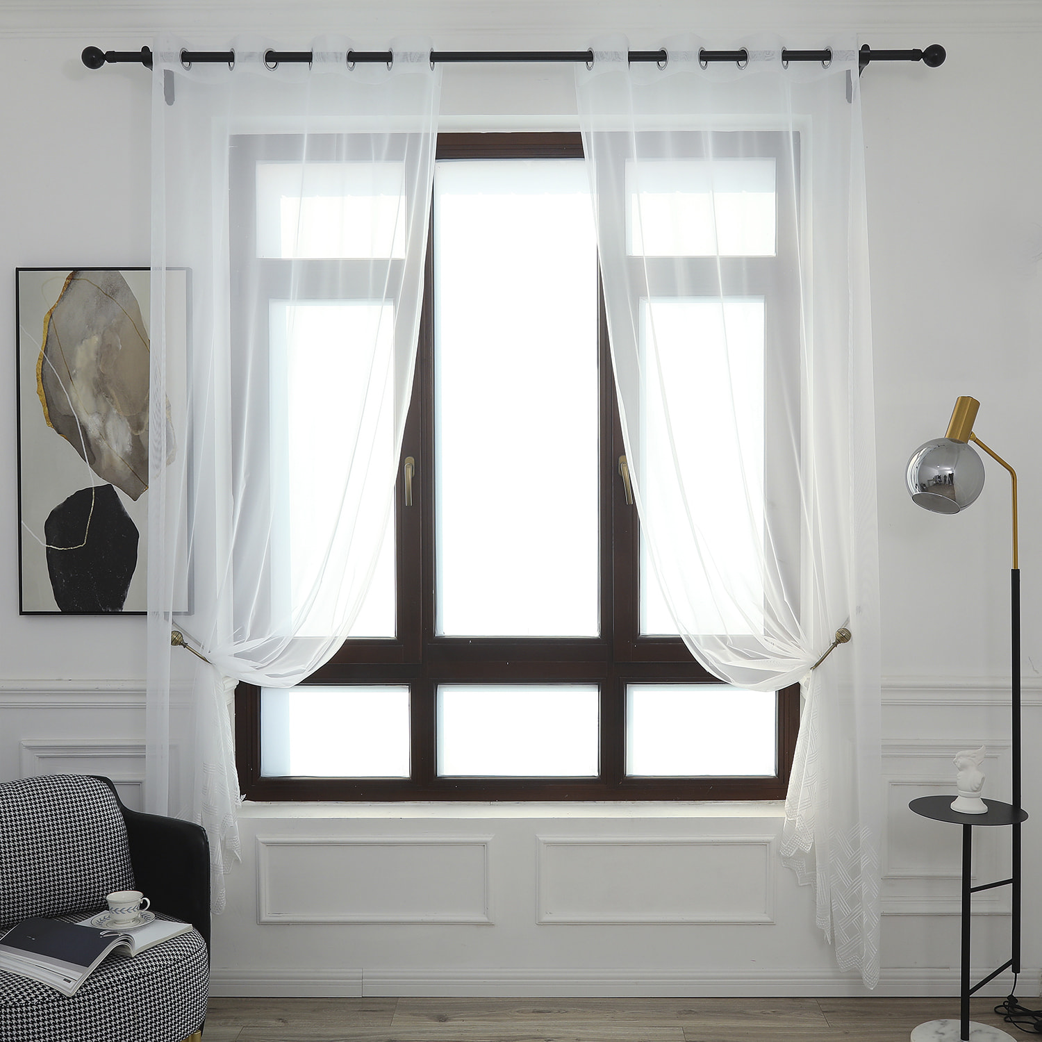 Tenda traslucida con stampa 140x260 cm.