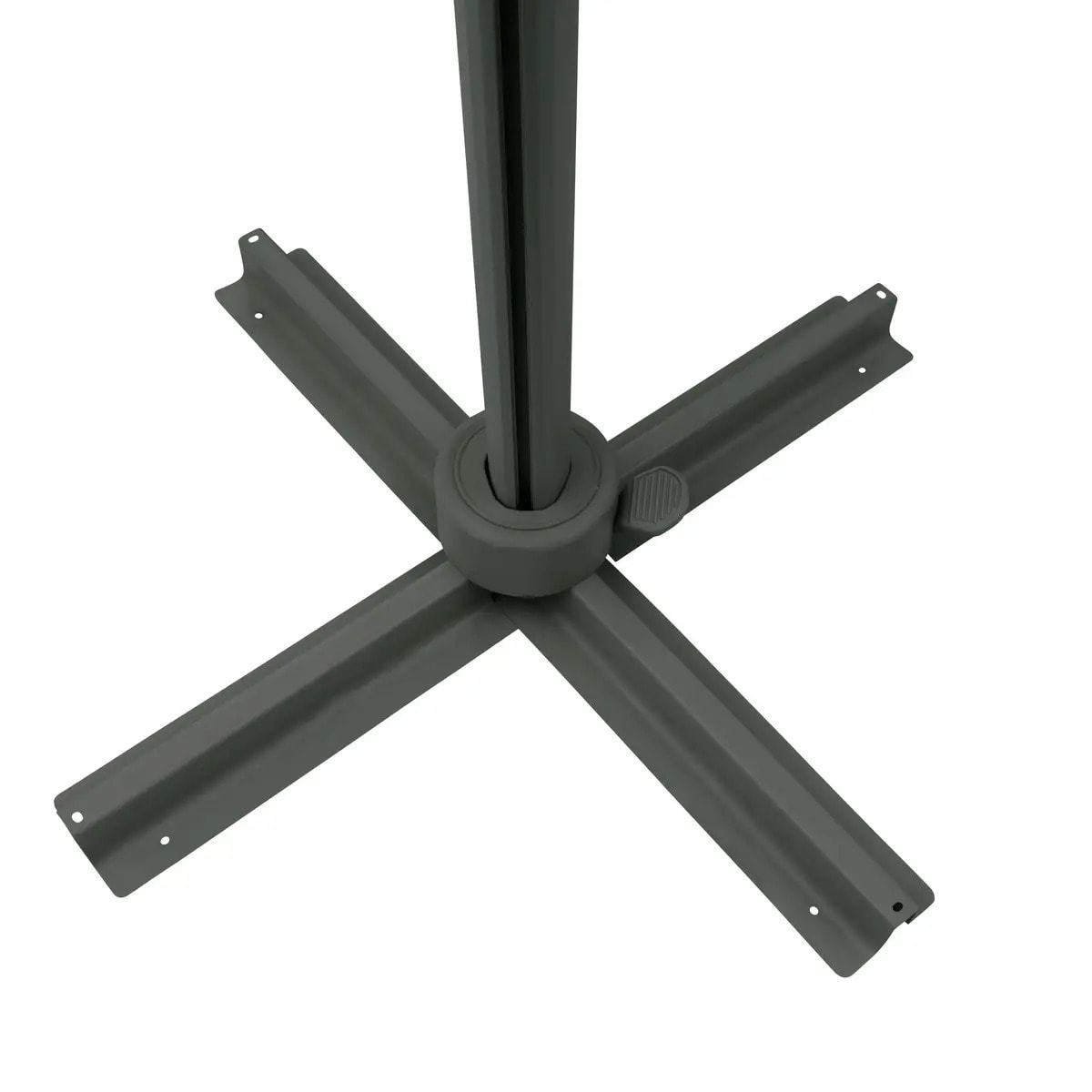 Parasol déporté rectangulaire inclinable Melhia 4x3 m vert laurier