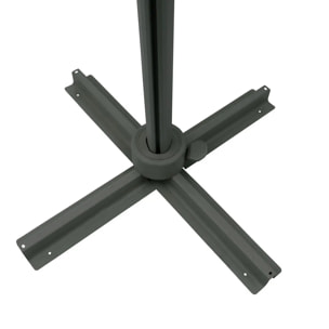 Parasol déporté rectangulaire inclinable Melhia 4x3 m vert laurier