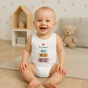 Body bebé tirantes personalizado frases