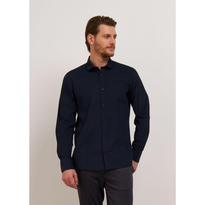 CAMICIA BLU SCURO CONBIPEL