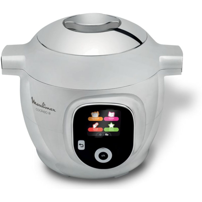 Cookeo MOULINEX CE854B10 gris 6 L, 6 modes de cuisson, 80 recettes