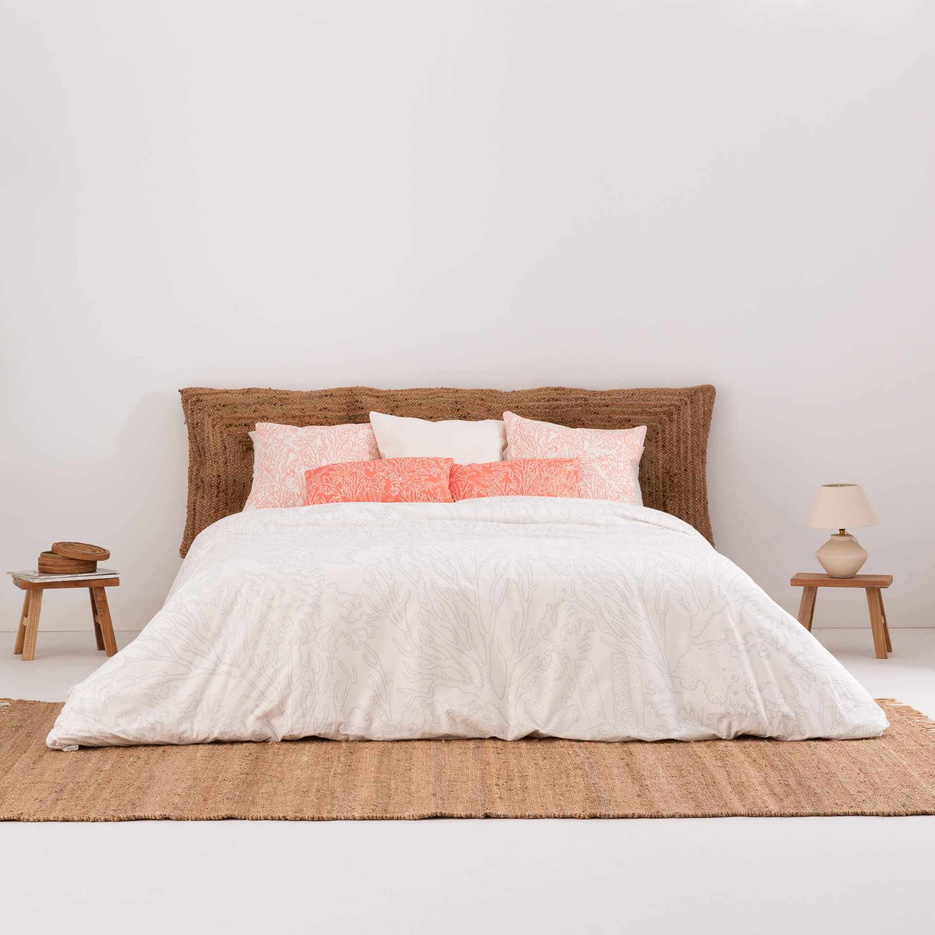 Housse de couette en 100% coton 157 fils Begur Gris