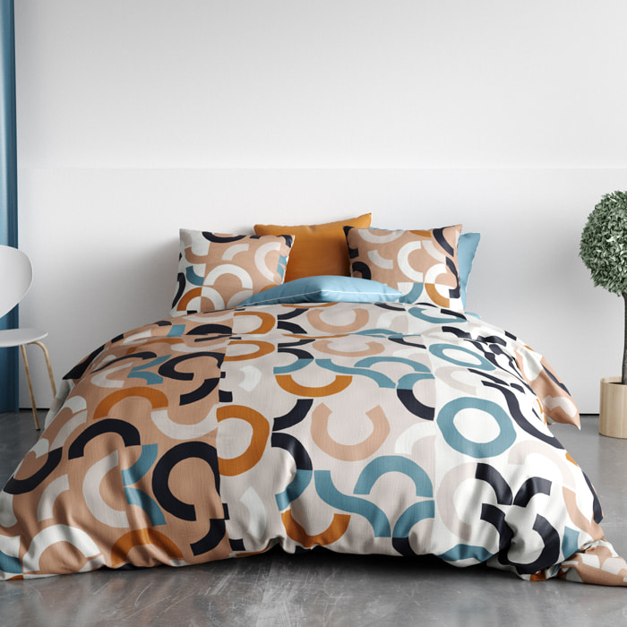 Parure Housse De Couette 3pcs 100% Coton 57fils Igor