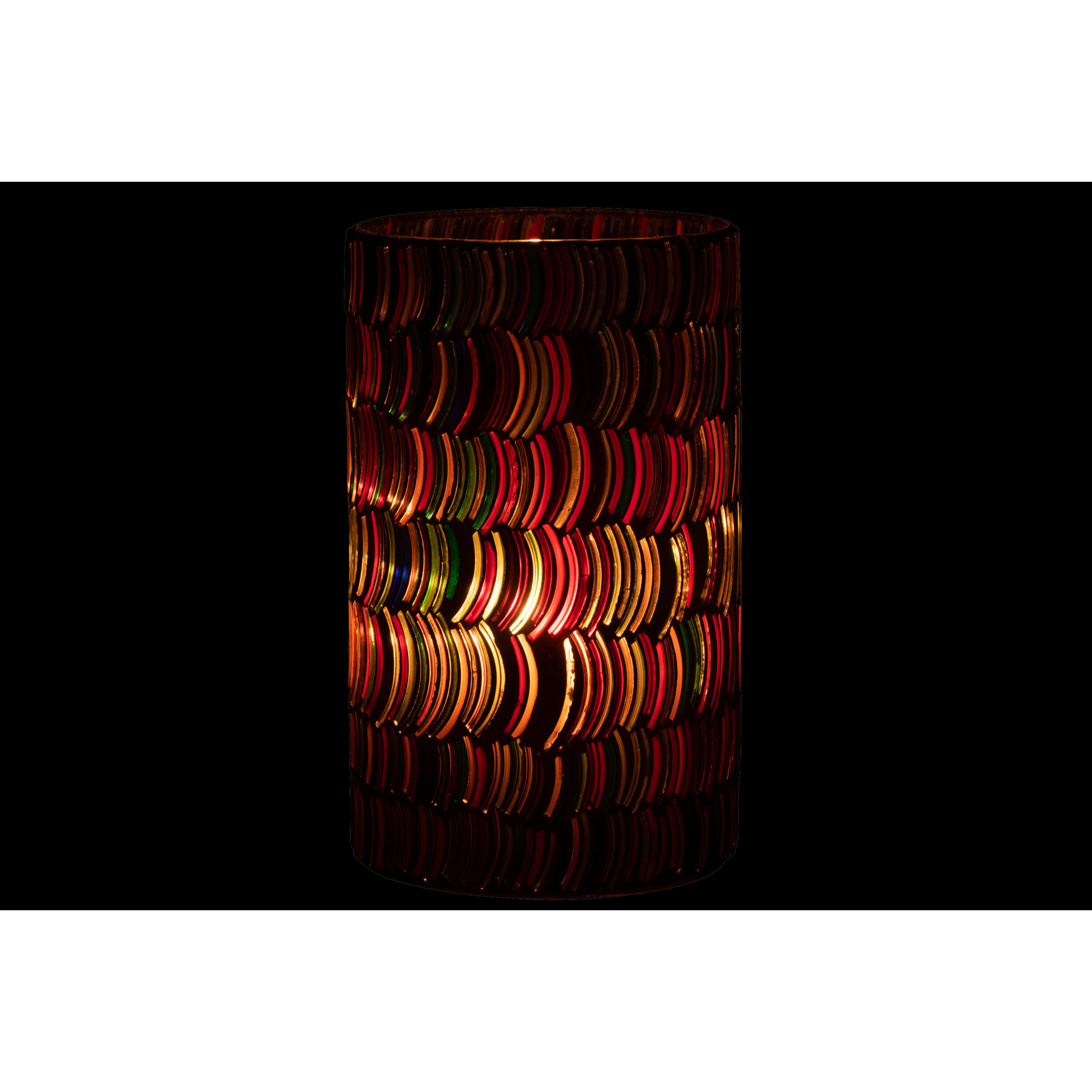J-Line photophore Mosaic Courbe - verrre - mix - large