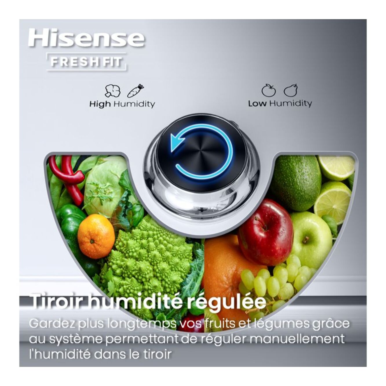Réfrigérateur 1 porte HISENSE RL5K370GSFC freshfit