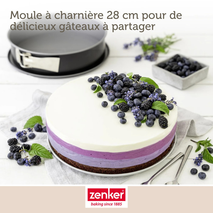 Set pâtisserie avec moule à manqué acier, 2 bols à mixer, verre mesureur et spatule Zenker