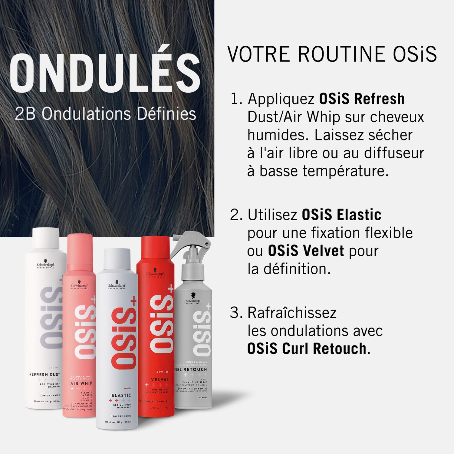 Osis+ - Curl Retouch Spray Raviveur Boucles 200ml