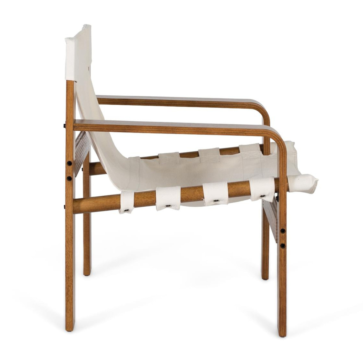 Sillón de Madera de Caucho 76 Cm Estilo Rústico Moderno