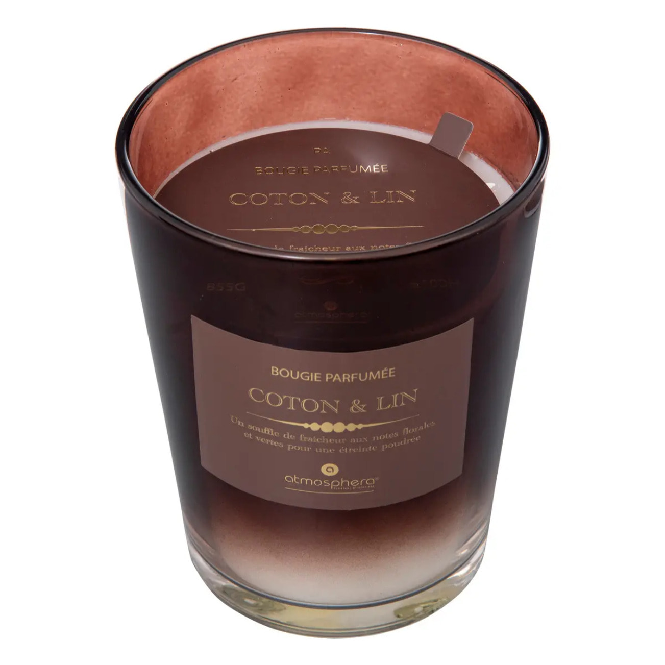 Bougie parfumée "Alma" 855g coton et lin