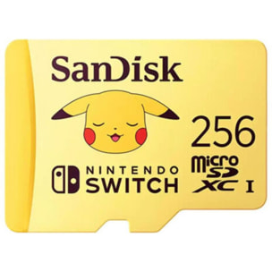 Carte Micro SD SANDISK MICRO SDXC 256GB PIKACHU SWITCH