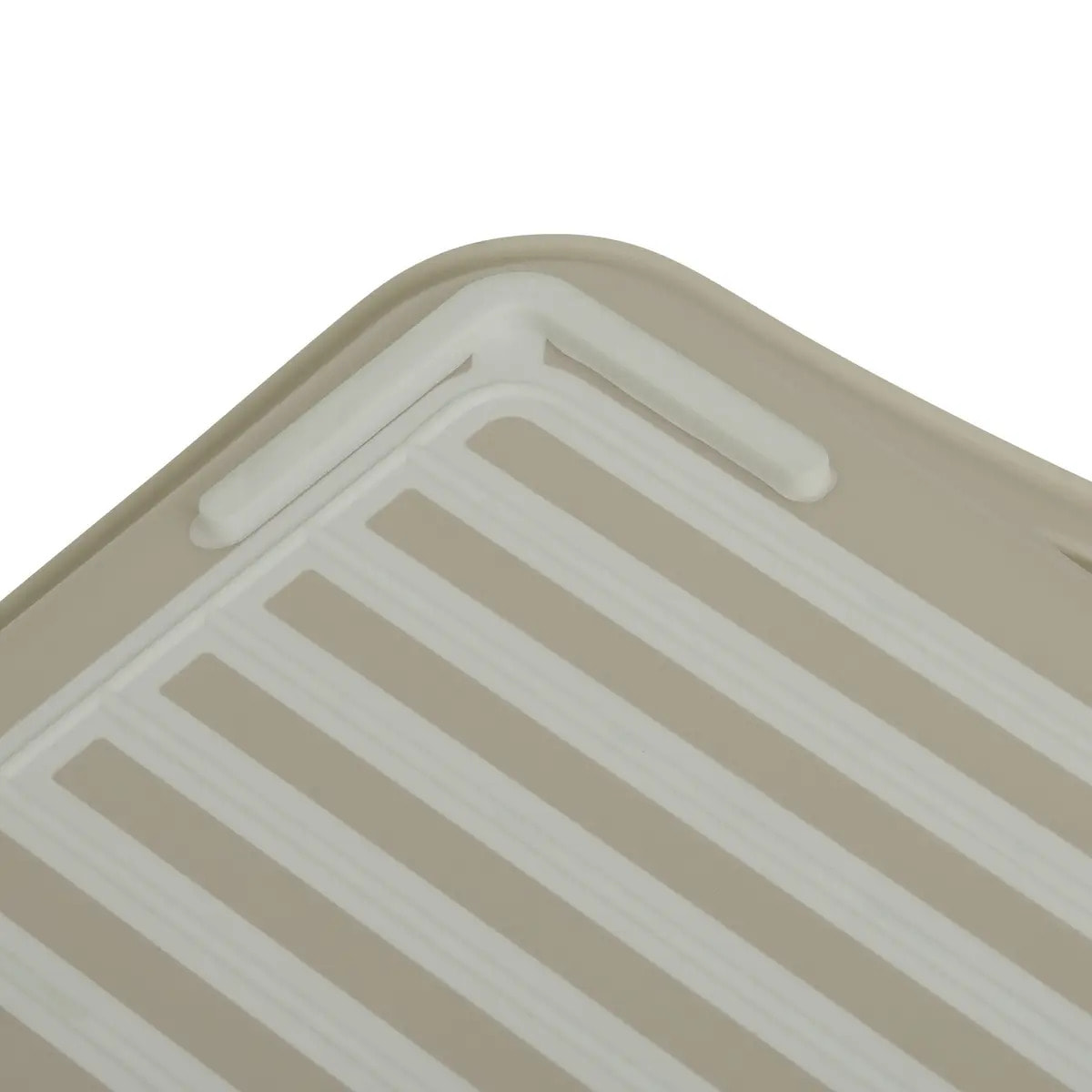 Plateau Poly 45,5x31,5cm beige antidérapant
