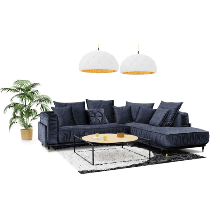 Canapé Tissu Angle droit Fiorenzo - 4 Places