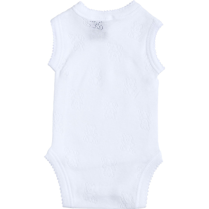 Body cruzado bebé tirantes calado ositos