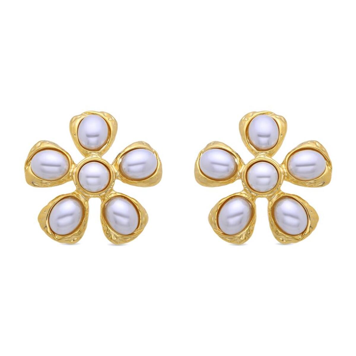 Pendientes Lux by Lux acabadoss en oro amarillo 18K