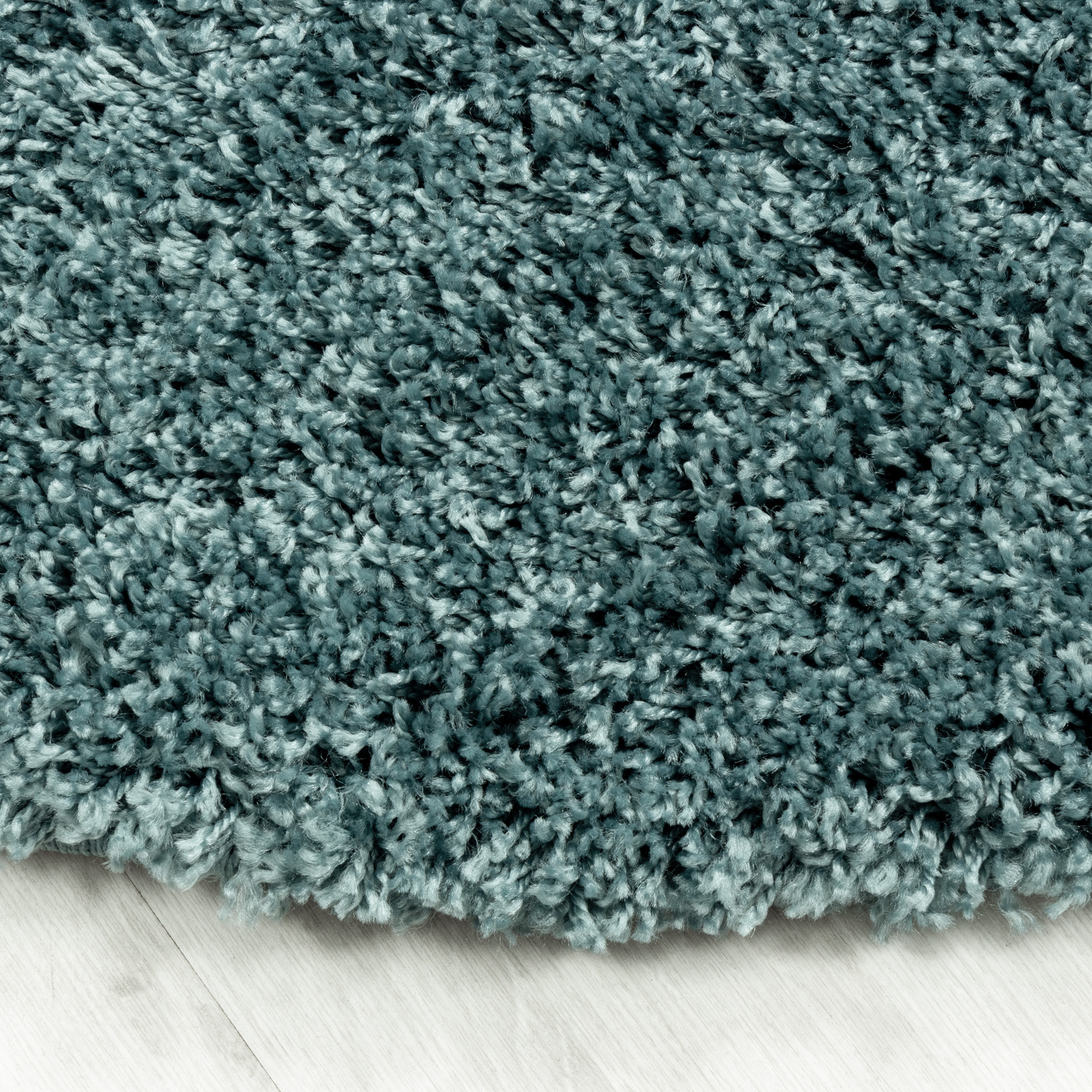 SYDNEY - Tapis shaggy uni à poils longs bleu - SYD3000BLE