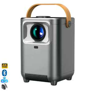 Mini proiettore LCD Wifi H1, duplicazione dello schermo per iOS e Android. Connessione USB. Da 30 a 200 pollici, 120 lm, 2000:1. Con telecomando.