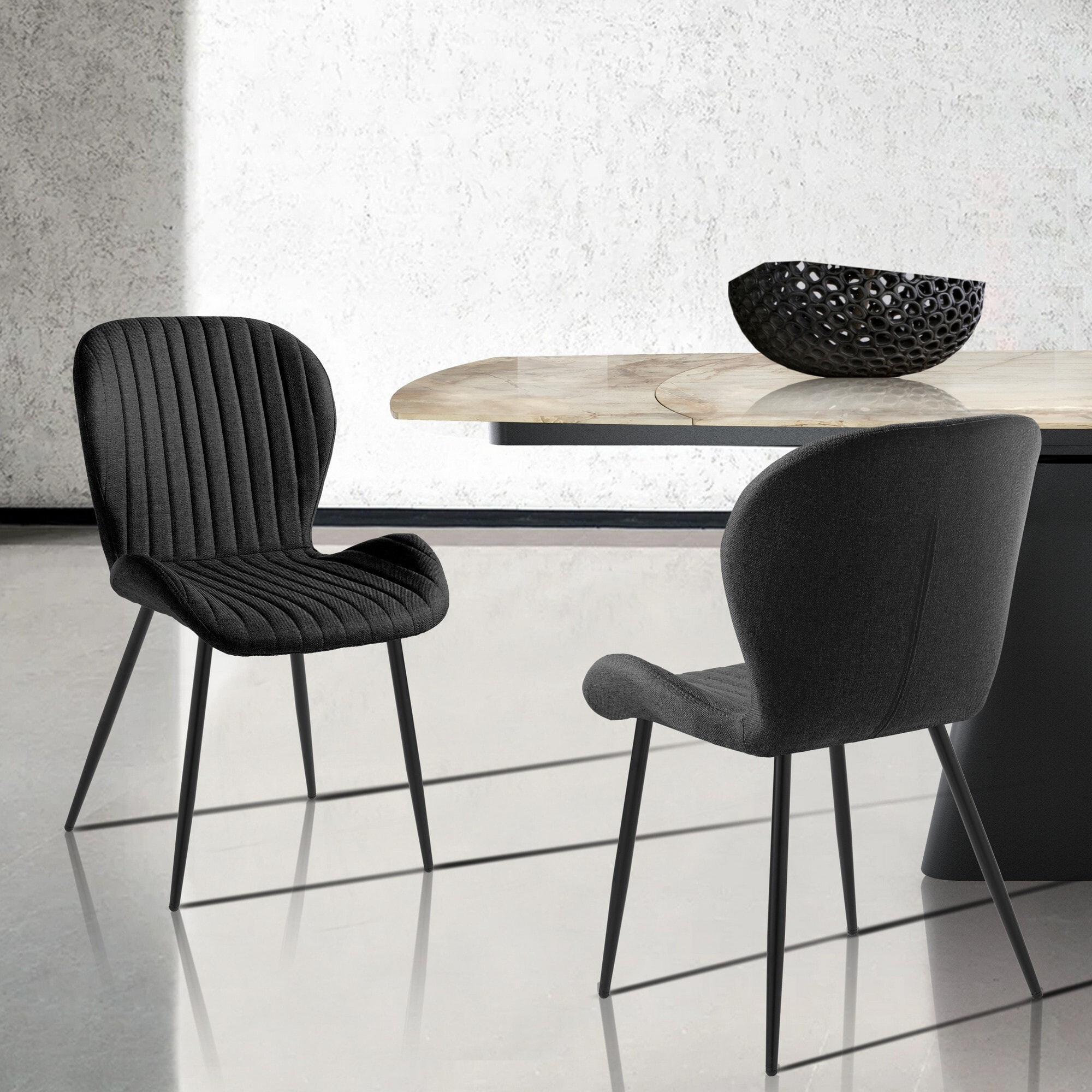 Tomasucci Lot de 4 Chaises HANDY BLACK