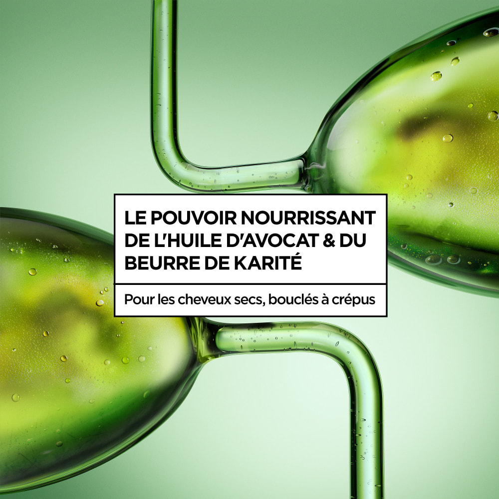 Lot de 6 - Garnier Ultra Doux Pure Huile d'Avocat & Beurre de Karité Crème de Soin 2-en-1 Nutrition Bouclante 200ml - Homme & Fe