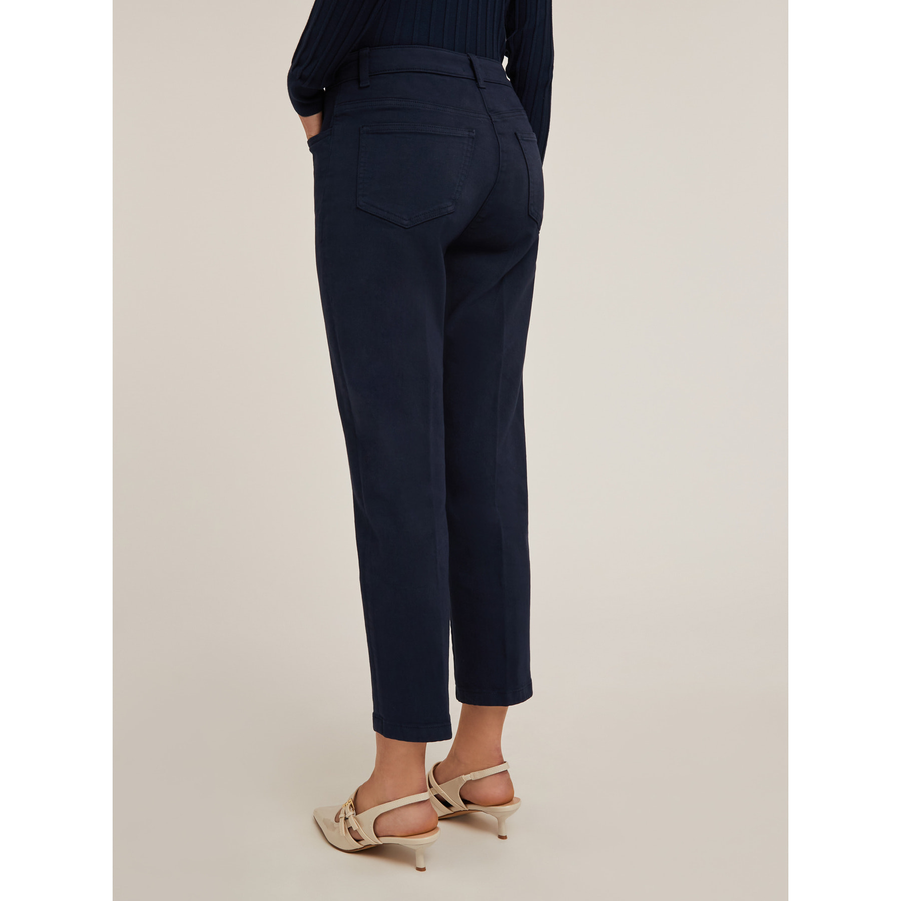 Motivi - Pantaloni carrot in drill Rianne - Blu