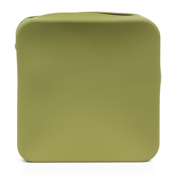 Cuerpo bolso bandolera cuadrado de silicona.