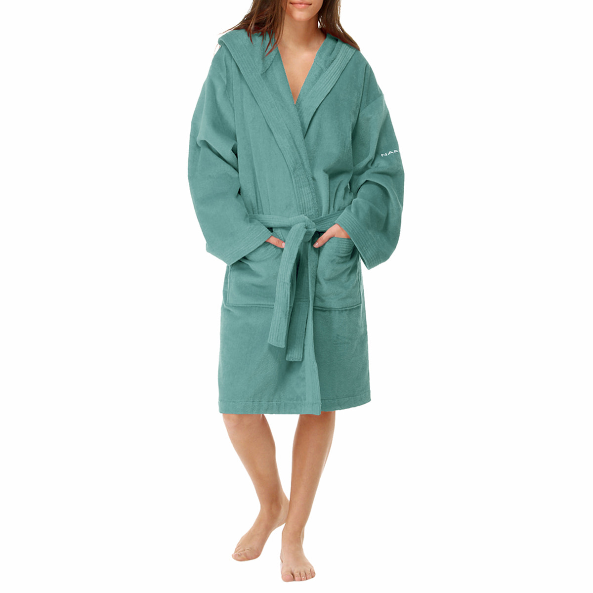 Peignoir mixte CASUAL - coton 380 g/m2 aigue-marine