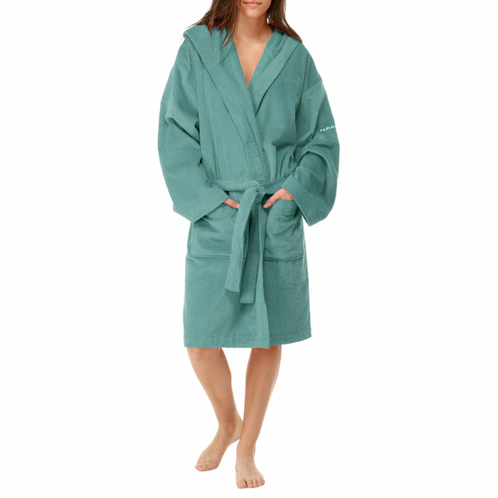 Peignoir mixte CASUAL - coton 380 g/m2 aigue-marine