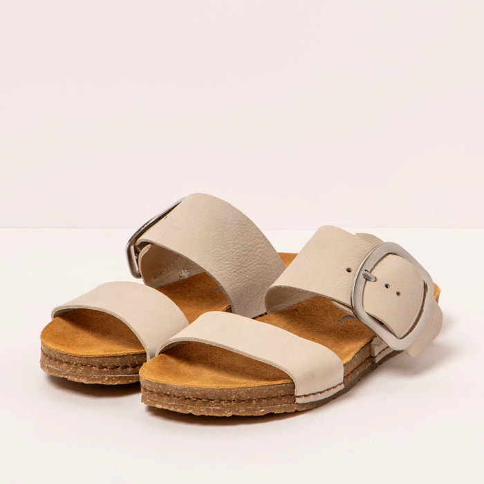 Sandalias 0175 NOBUCK BONE/ CRETA color Bone