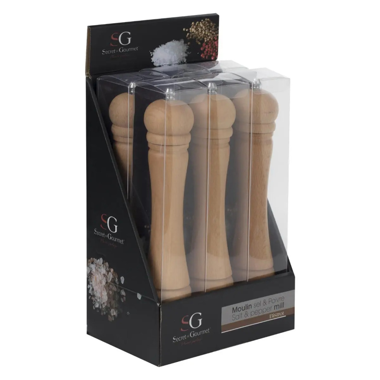 Moulin manuel 30cm bois naturel