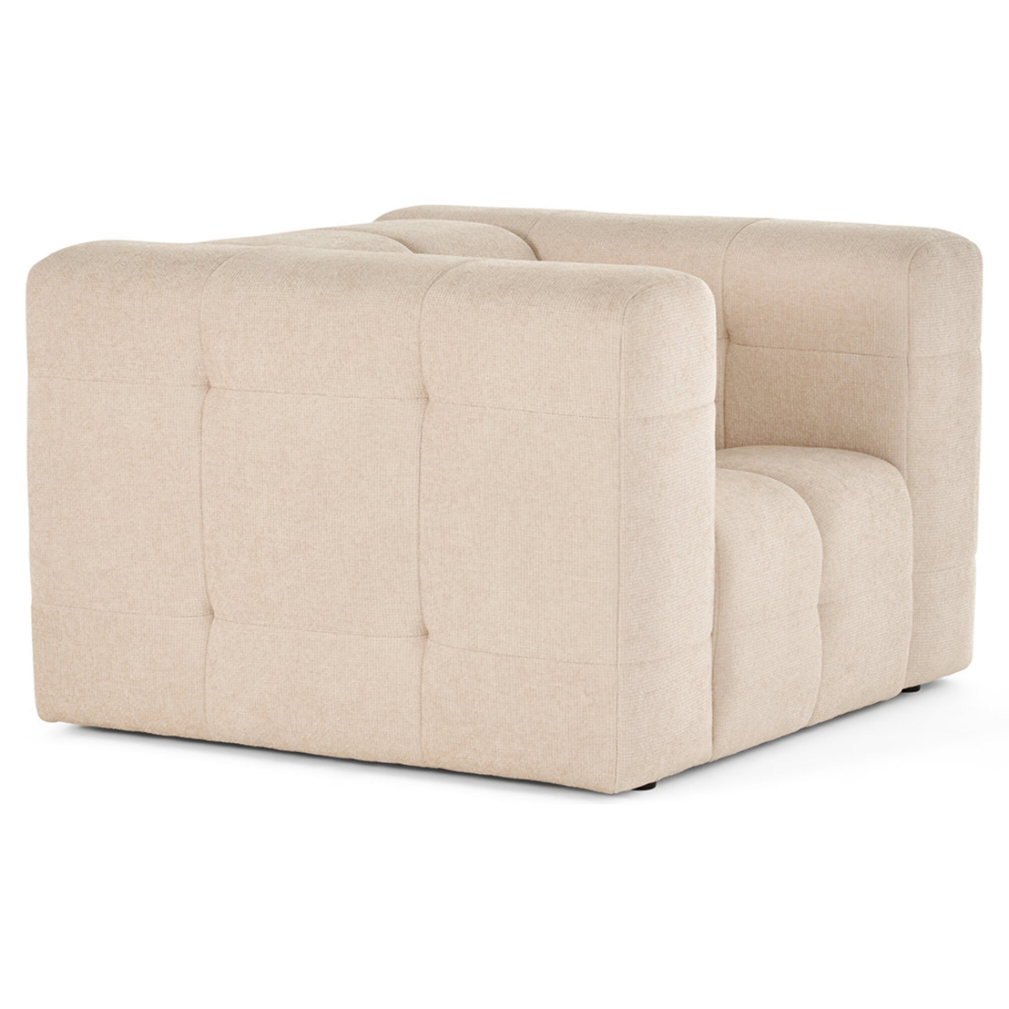 Suzano - fauteuil en tissu texturé - Beige