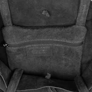 Sefora Borsa Shopper Donna.Pelle autentica Camoscio