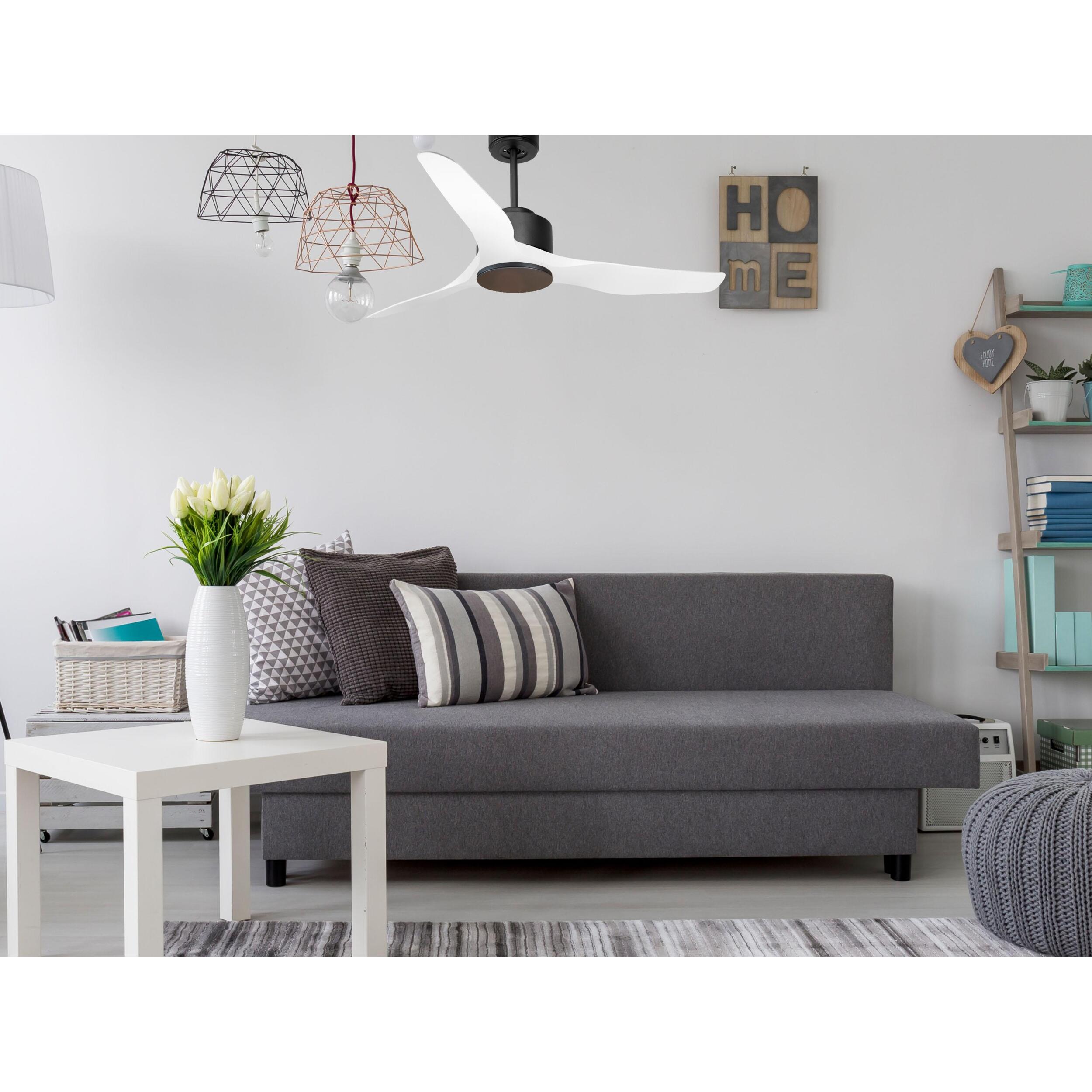 Ventilateur de plafond ø127 cm avec Wifi Réversible Hypersilence 40   W Noir