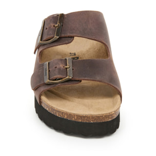 SANDALO CON ZEPPA BILLOWY MARRONE