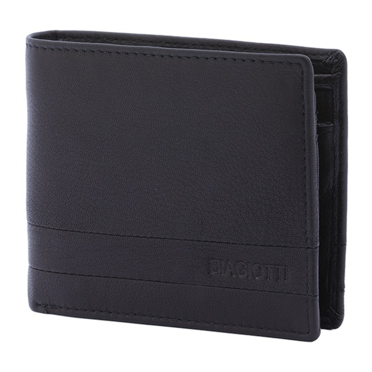 Portafoglio uomo in vera pelle - Modello False - Casual - 9.5 x 12.0 x 3.0 cm