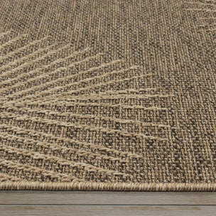 Tapis extérieur intérieur NOLIM aspect jute motif feuilles