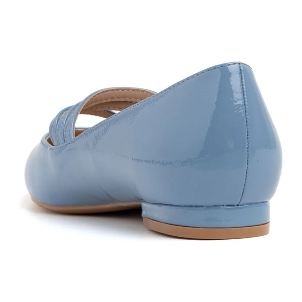 Ballerina a punta con 3 cinturini - BLU