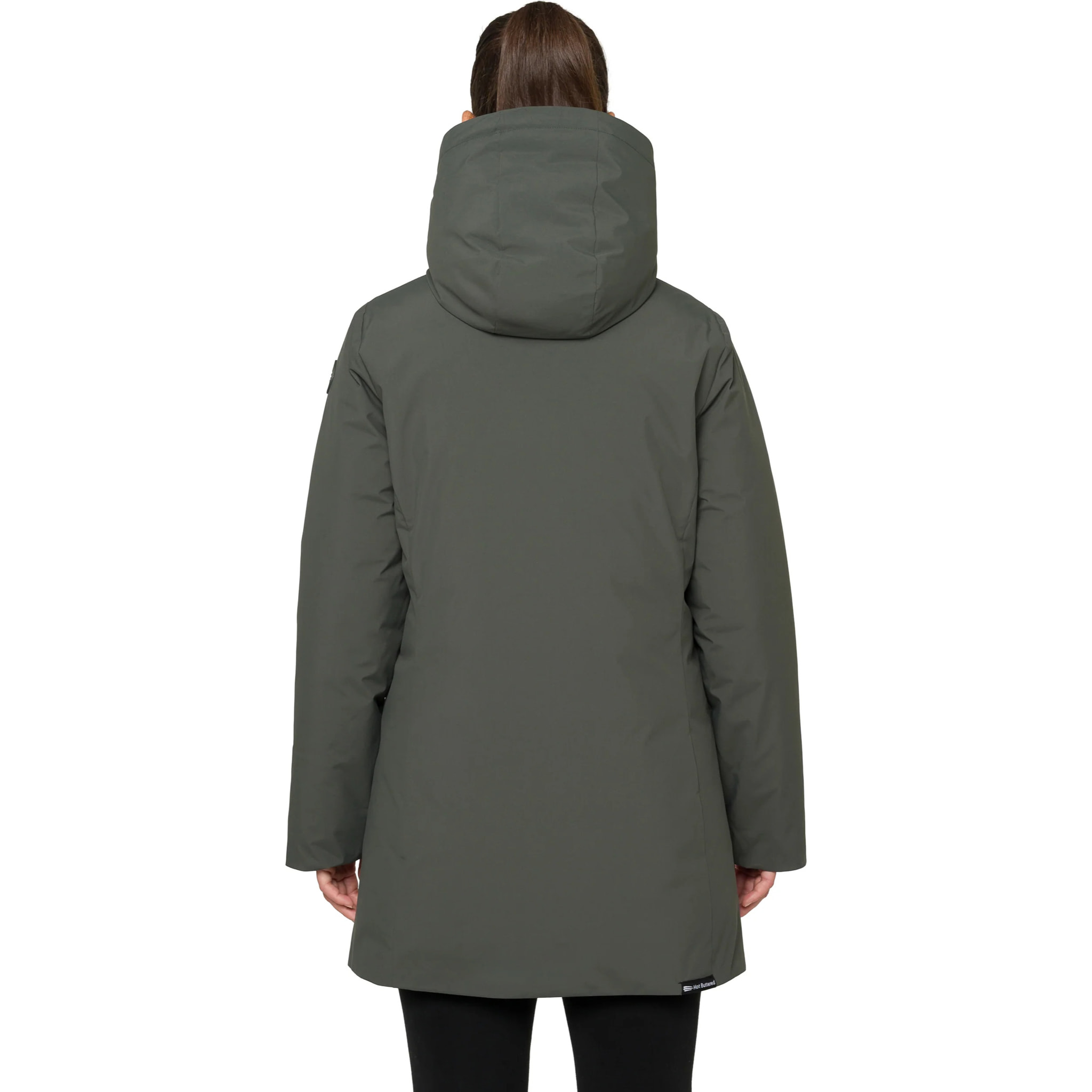 Parka NAKEELA acolchada impermeable verde