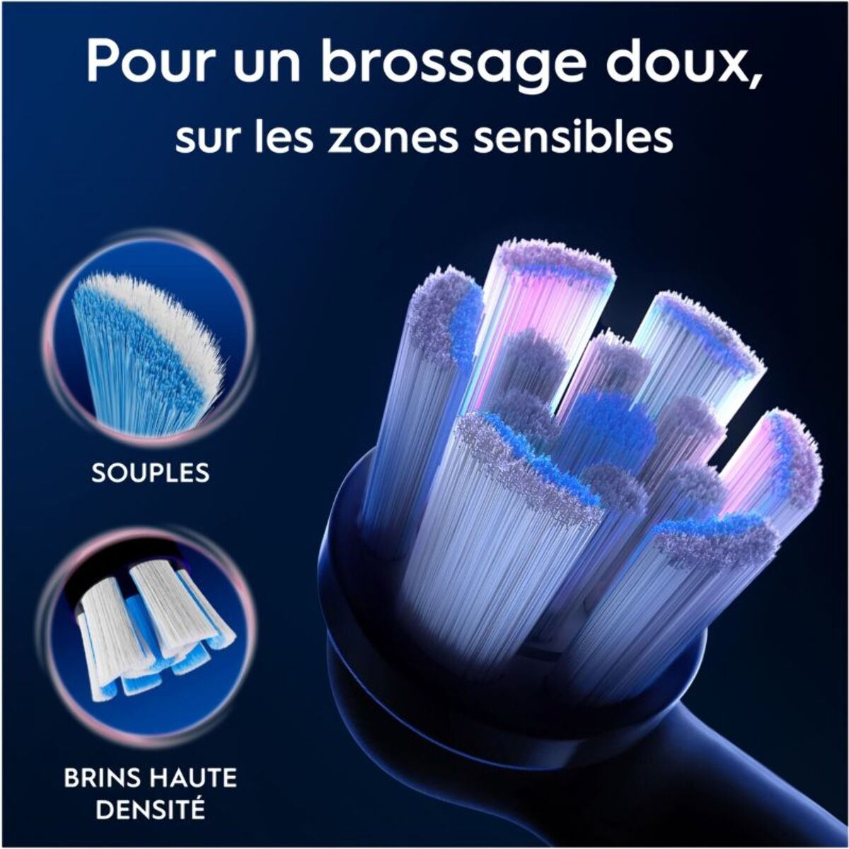 Brossette dentaire ORAL-B x3 Gentle Care Noir