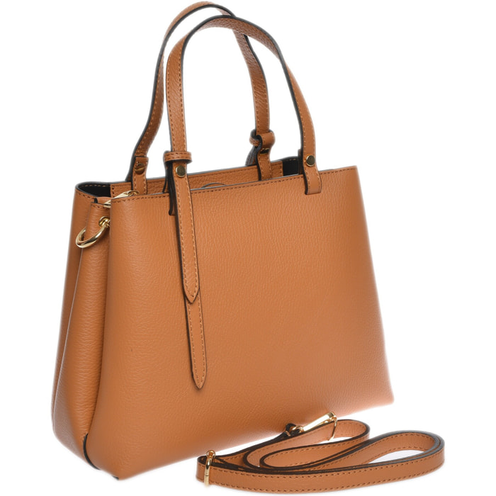 Borsa a mano Anna Luchini Cammello