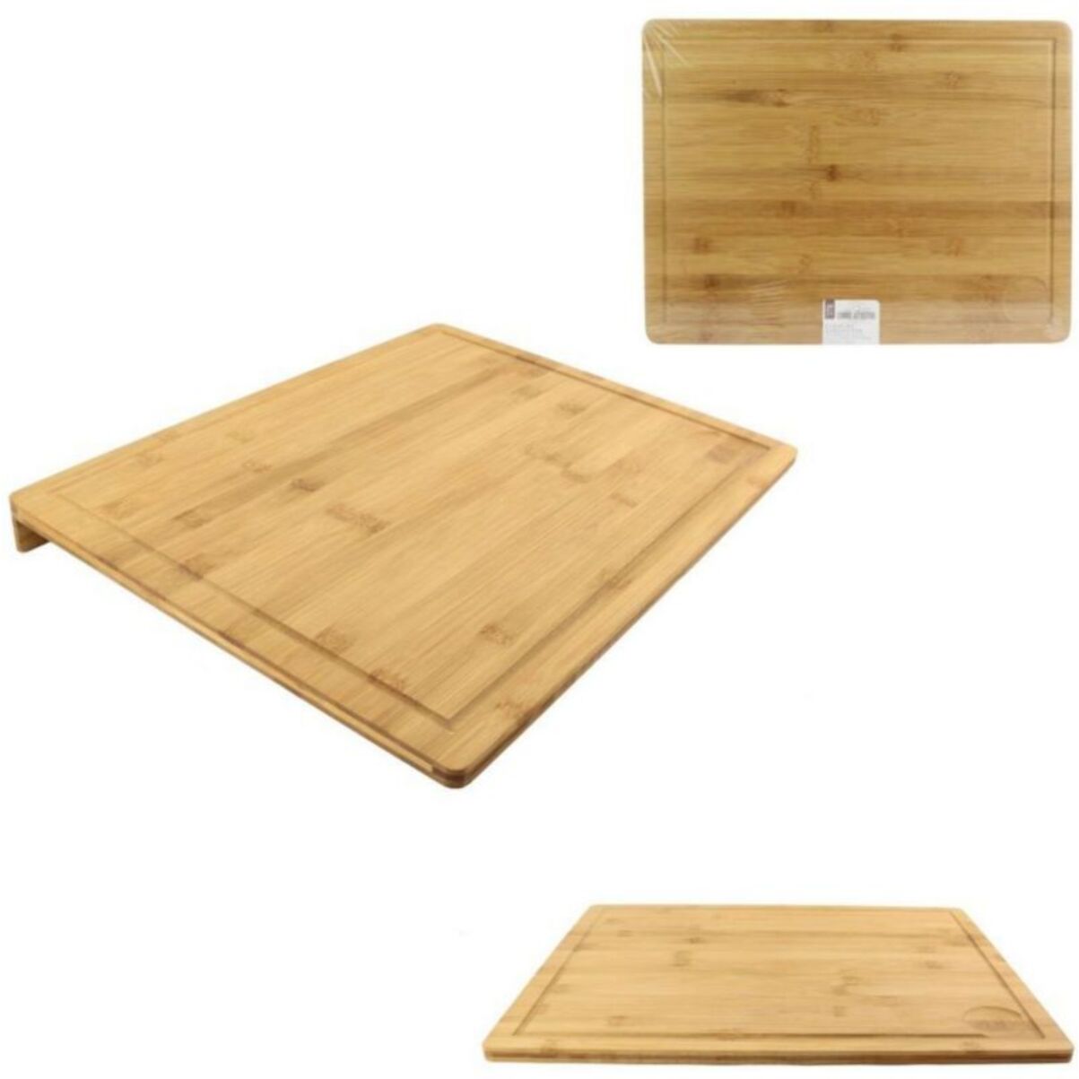 Planche à découper COOK CONCEPT à decouper avec rebord bambou