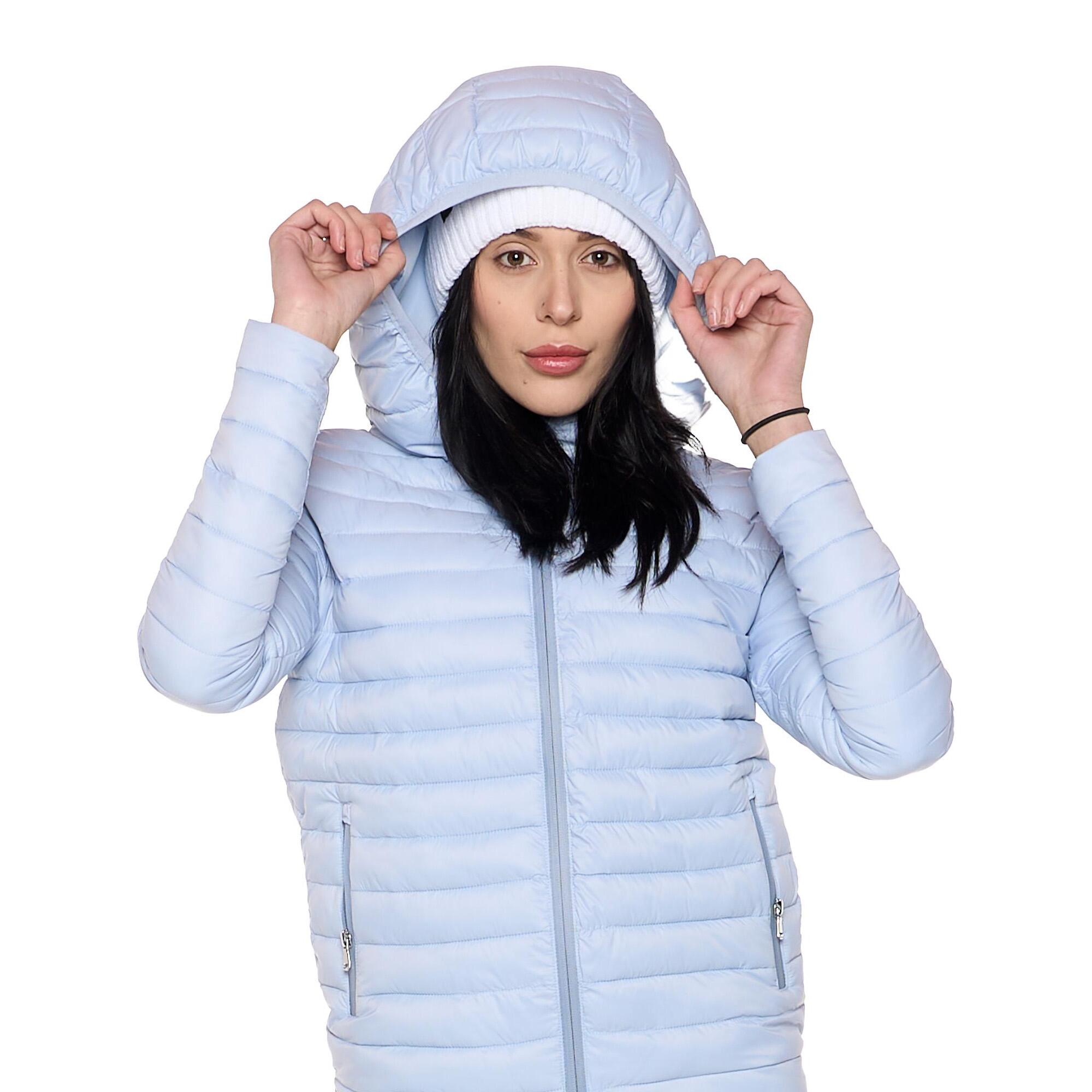 Plumífero de invierno para mujer con capucha "Never Without"