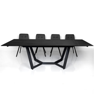 Tomasucci Table extensible LEO EVO MARBRE NOIR / GRIS