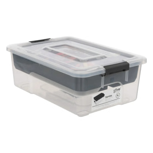 Boîte en plastique compartimentée 5L "Samba"