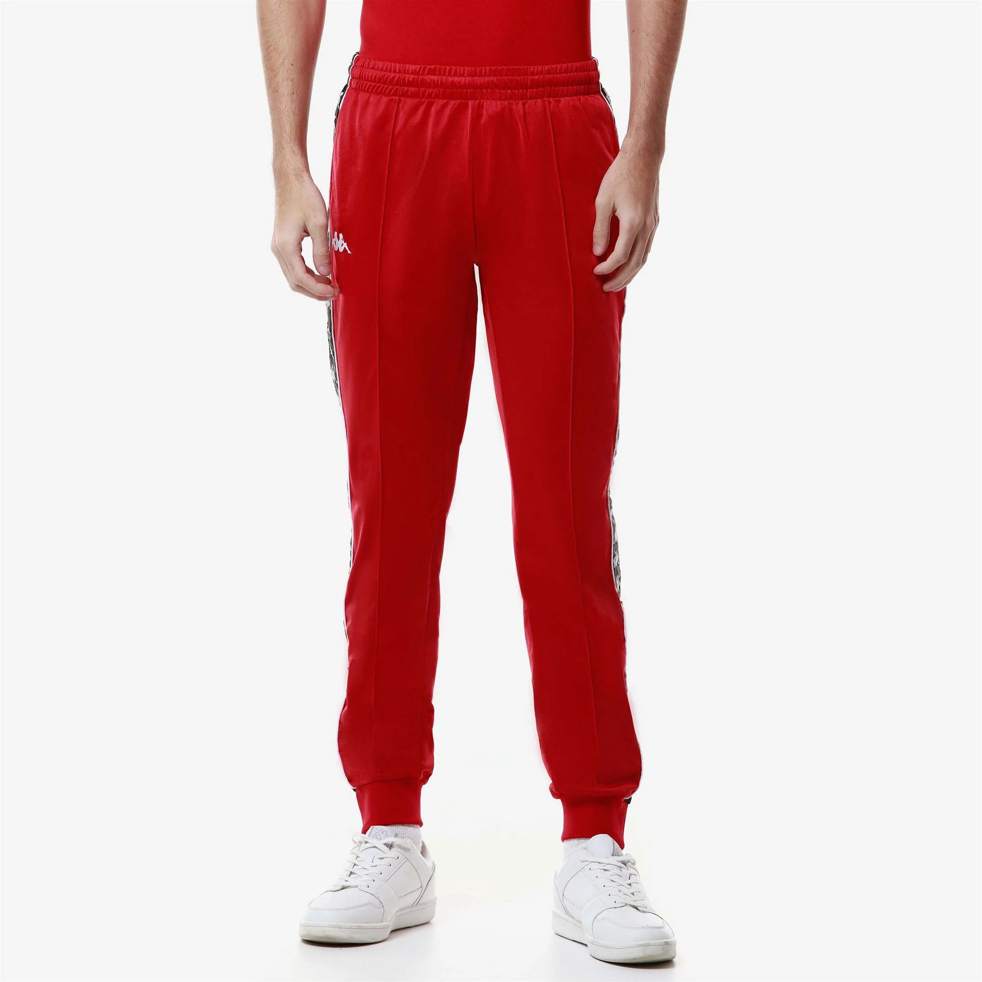 Kappa - Pantaloni Bambino Rosso - 222 Banda Rastoria Slim
