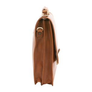 Borsa a mano  unisex In Vera pelle Made in Italy 40x30x6 cm