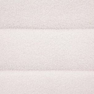 Banc "Sinan" - bouclette - blanc - 100x40 cm