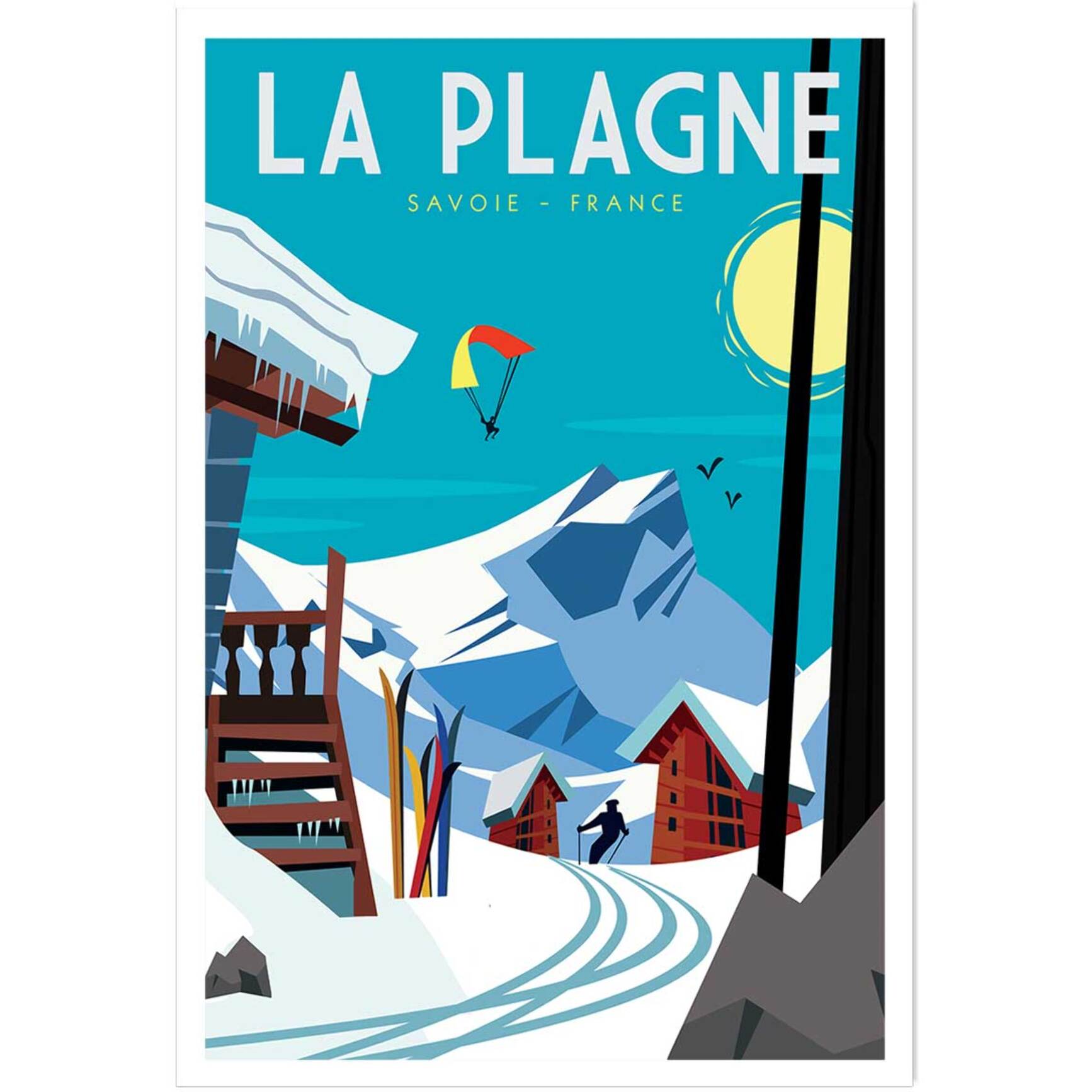 Poster de belle plagne Affiche seule