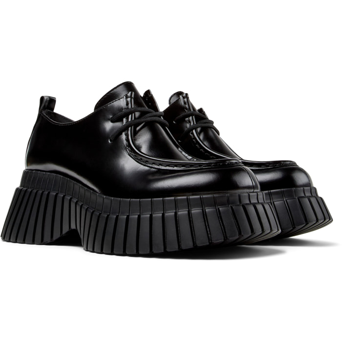 Scarpe stringate - CAMPER BCN - Nero - Pelle liscia