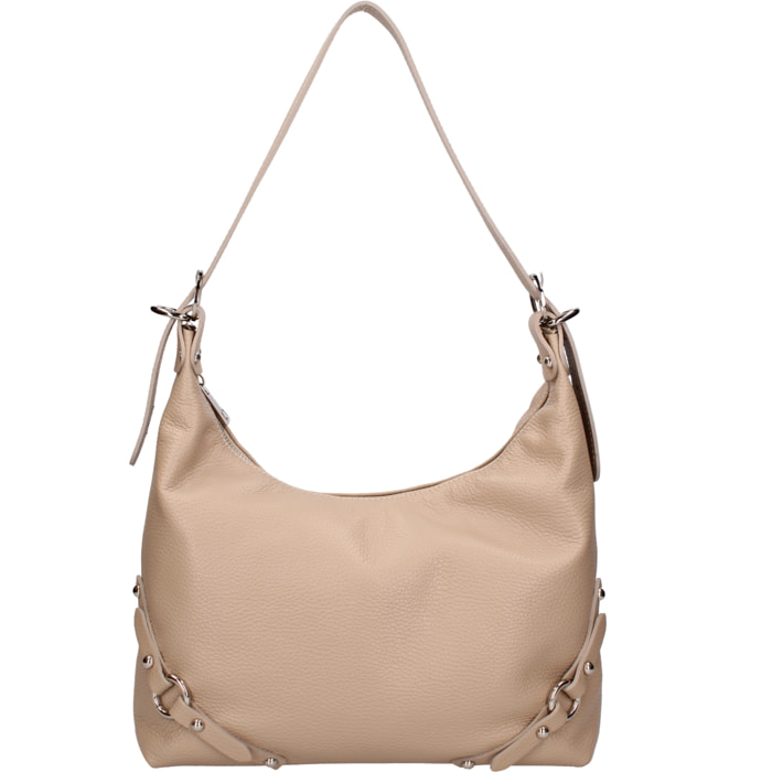 Borsa a spalla da donna In Vera pelle Made in Italy 30x30x9 cm